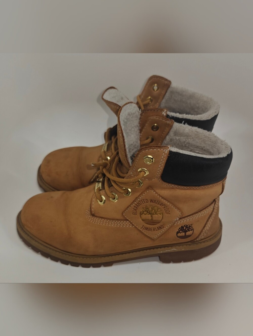 Timberland Kids Boys Boots Size EU 39.5 US 6.5 Youth Brown Outdoor Shoes